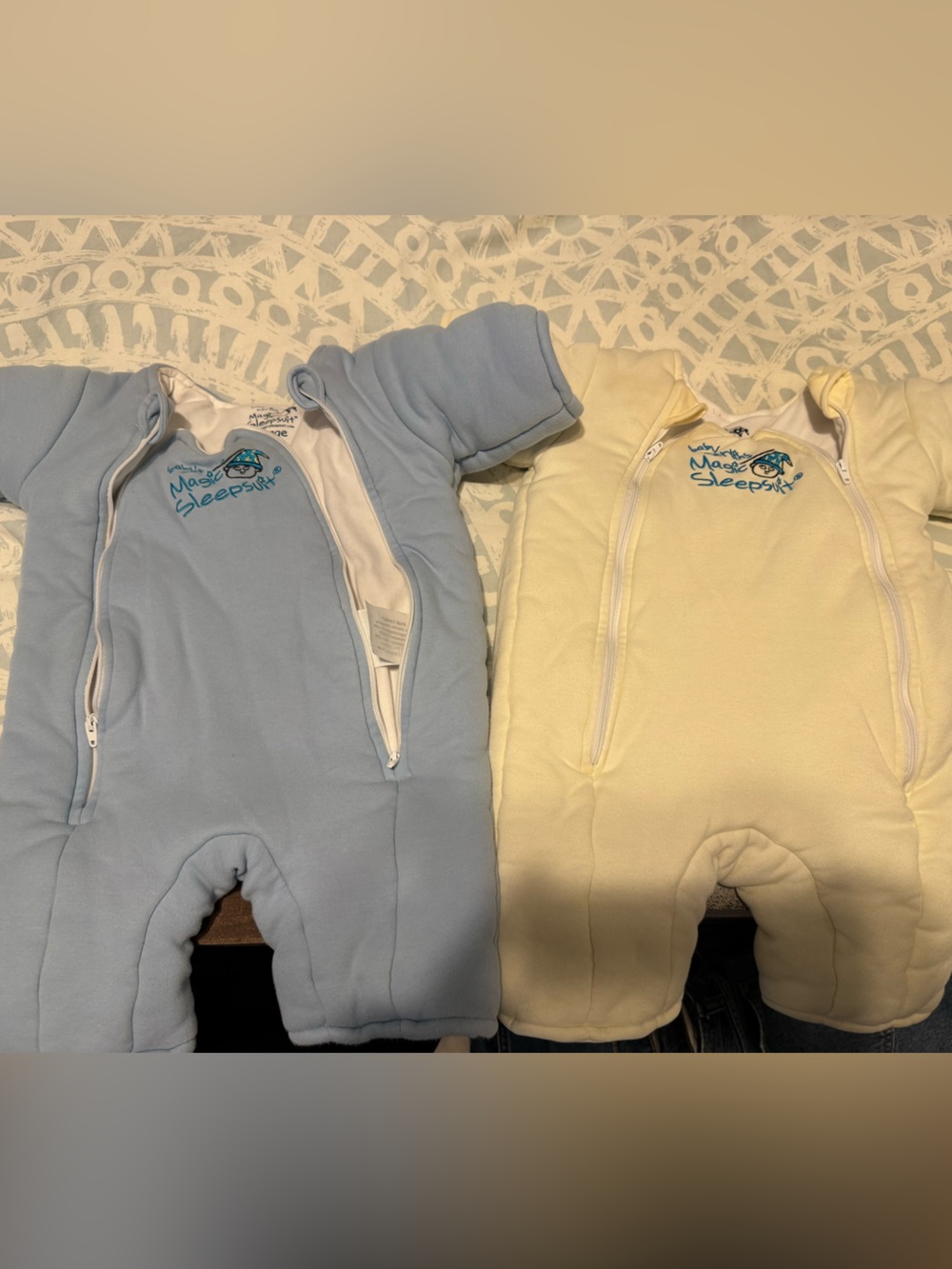 Magicsuit Baby Sleep Sacks in Light Blue & Yellow - Dual Pack